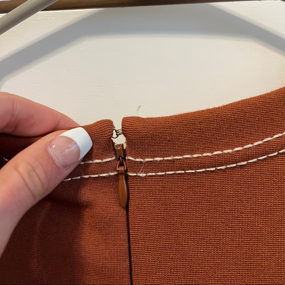 Spartina 499 Made In Peru Burnt Orange Dress - Picture 5 of 7